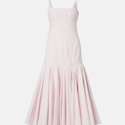 Jacquemus Agave Cotton Poplin Midi Dress