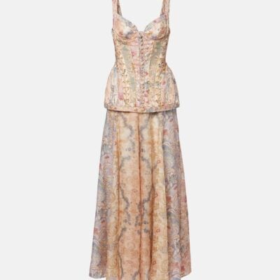 Zimmermann Rebellion Floral Linen Gown