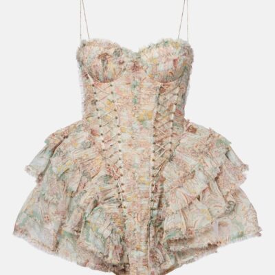 Zimmermann Rebellion Floral Silk Minidress