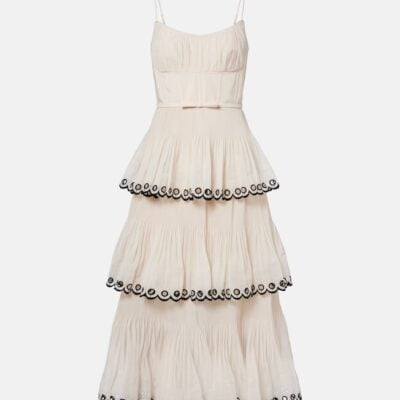 Zimmermann Embroidered Bustier Dress
