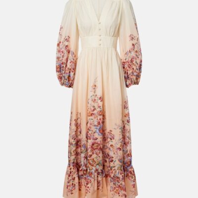 Zimmermann Awaken Floral Cotton Maxi Dress