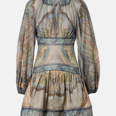 Zimmermann Wanderlust Cotton And Silk-Blend Minidress