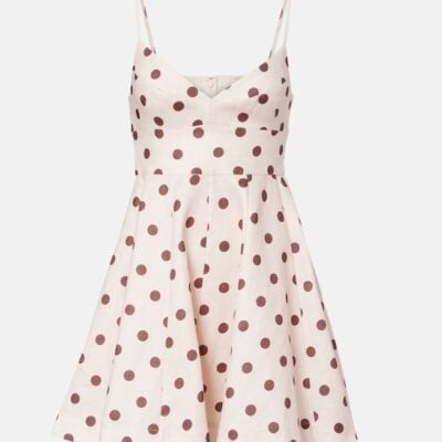 Zimmermann Polka-Dot Cotton Minidress