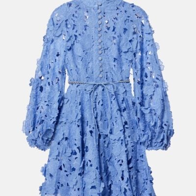 Zimmermann Patience Floral Lace Minidress