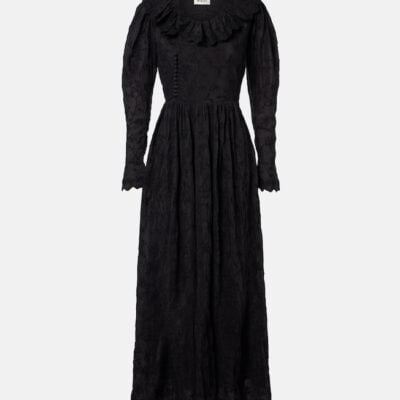 Isabel Marant Zoen Floral Cotton And Silk Maxi Dress