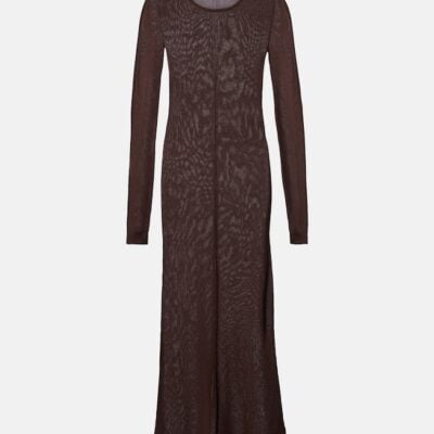 Lemaire Semi-Sheer Crêpe Maxi Dress