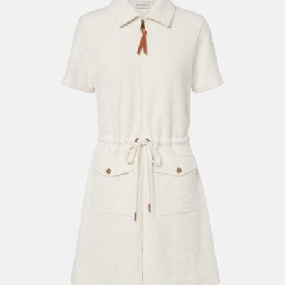 Moncler Waffle-Knit Minidress