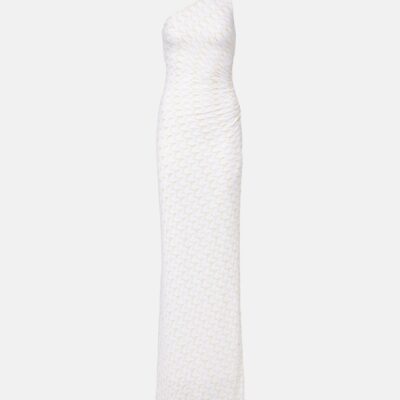 Missoni Lamé One-Shoulder Maxi Dress