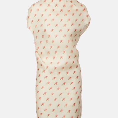 Khaite Floral Draped Silk Minidress