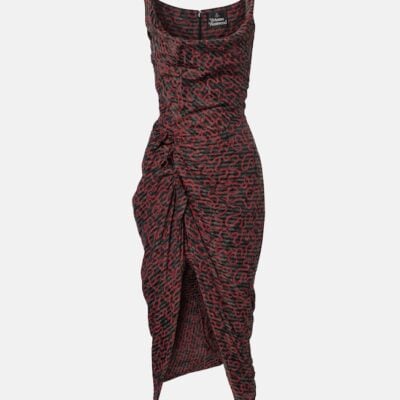 Vivienne Westwood Panther Printed Midi Dress