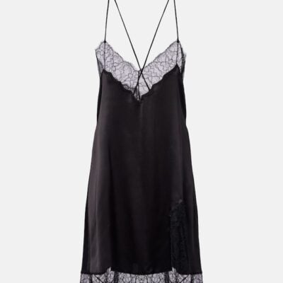 Dolce&Gabbana Silk And Cotton-Blend Satin Slip Dress