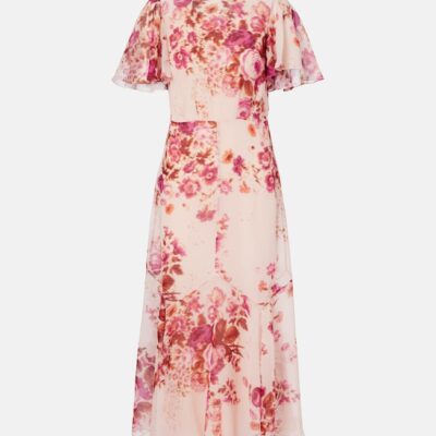 Erdem Floral Silk Midi Dress