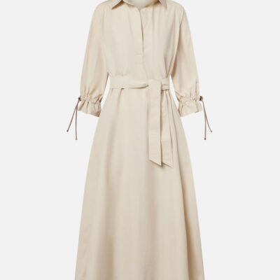 Max Mara Mirto Oversized Cotton Poplin Shirt Dress