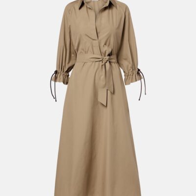 Max Mara Mirto Cotton Midi Dress