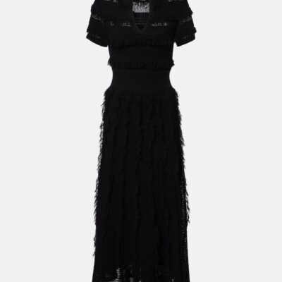 Max Mara Grazia Fringed Midi Dress
