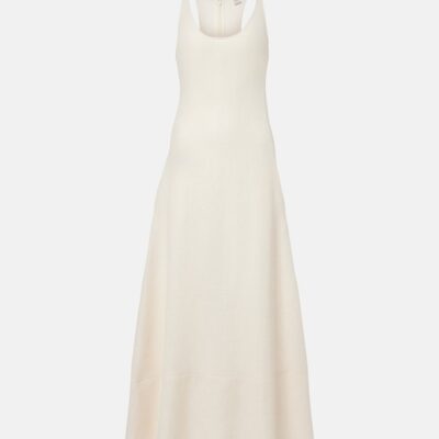Toteme Cotton Tweed Maxi Dress