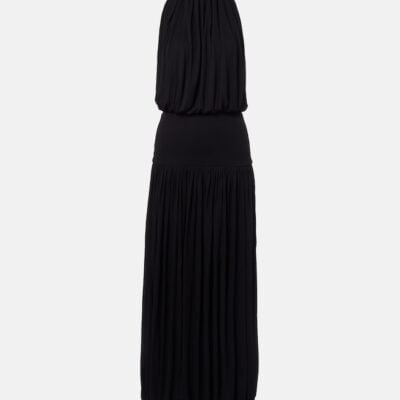Toteme Gathered Jersey Midi Dress
