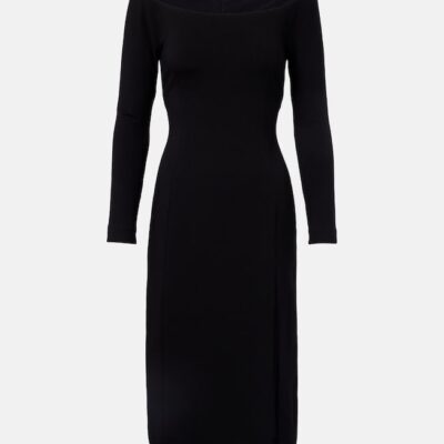 Acne Studios Off-Shoulder Midi Dress
