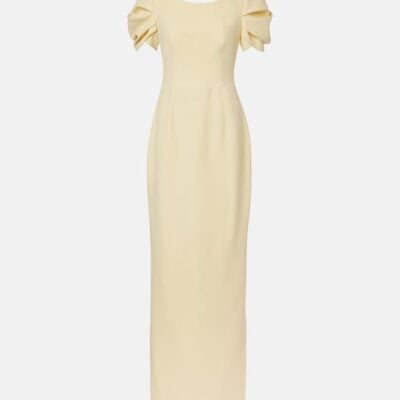 Safiyaa Vanna Draped Crêpe Gown