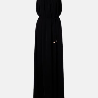 Max Mara Elegante Sax Crêpe Strapless Gown