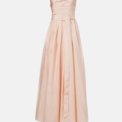 Max Mara Elegante Quinoa Belted Gown