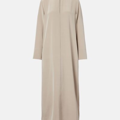Max Mara Unghia Silk-Blend Midi Dress