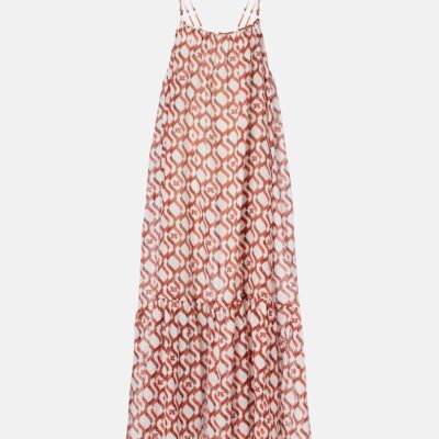 Max Mara Alisso Printed Cotton And Silk Midi Dress