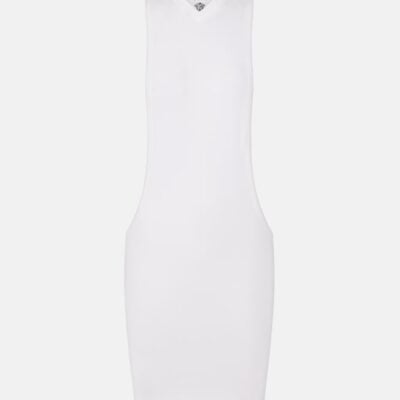 Versace Cotton-Blend Jersey Minidress