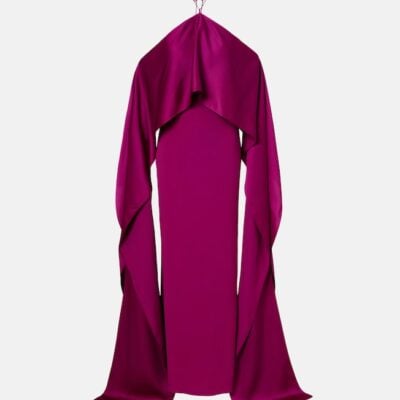 Taller Marmo Nan Draped Satin Gown