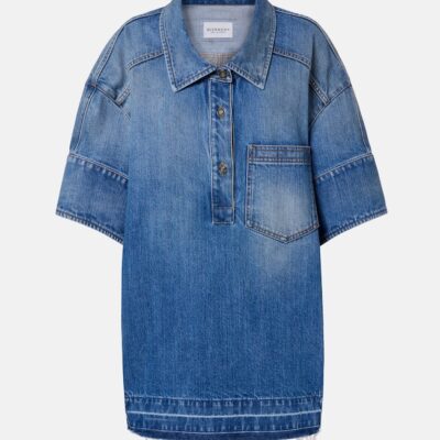 Givenchy Oversized Polo Denim Minidress