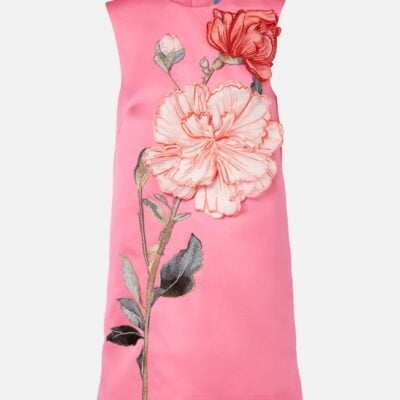 Leo Lin Yvonne Embroidered Minidress