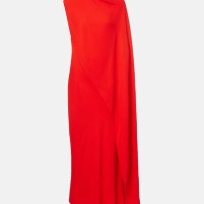Balenciaga Open-Back Caped Gown