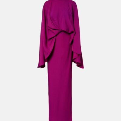 Taller Marmo Bacall Draped Crêpe Gown