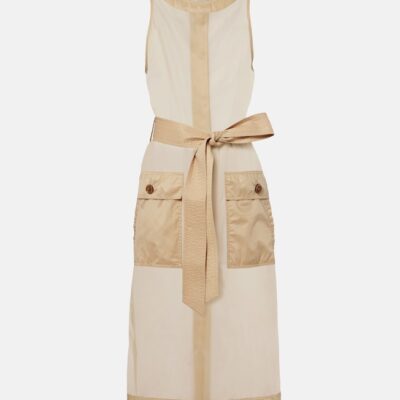Saint Laurent Semi-Sheer Midi Dress
