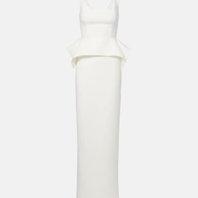 Roland Mouret Peplum Crêpe Gown