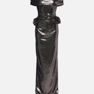 Roland Mouret Embellished Floral-Appliqué Gown