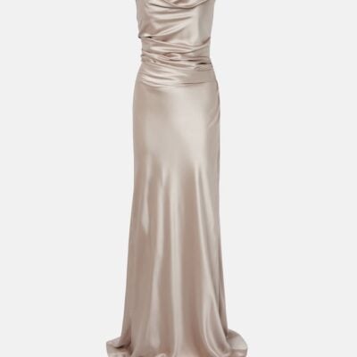 The Sei Silk Satin Bustier Gown