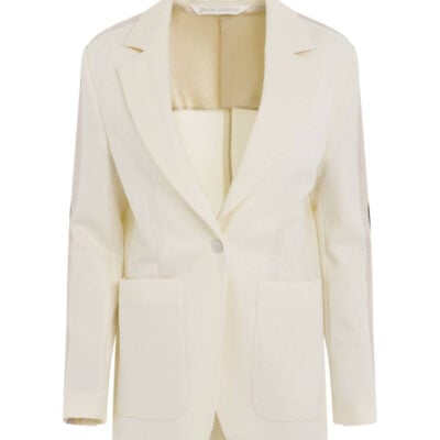 Palm Angels Track Blazer in Butter/off White Yellow / 36