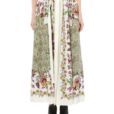 Givenchy Podium L15 Bow Skirt in White / 36