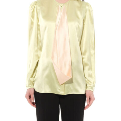 Givenchy Podium Long Sleeve Shirt in Green / 38
