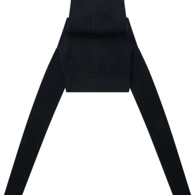 Rick Owens Cowl Pull Knit Sweater in Black / Xs