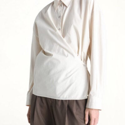 Lemaire Straight Collar Twisted Shirt