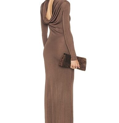SRG Sylveeah Draped Cowl Gown