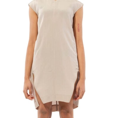 Rick Owens Shell Dress in Beige / 36