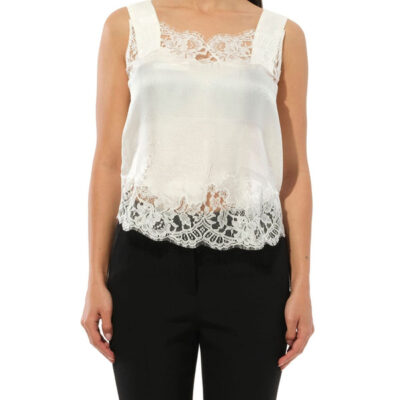 Givenchy Sleeveless Tops in White / 34