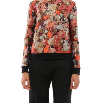 Givenchy Flower Sweatshirt in Orange/black Orange / 34