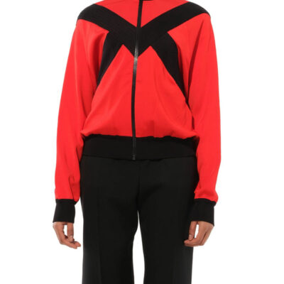 Givenchy Turtle Neck Multi Sweater in Red / Xs