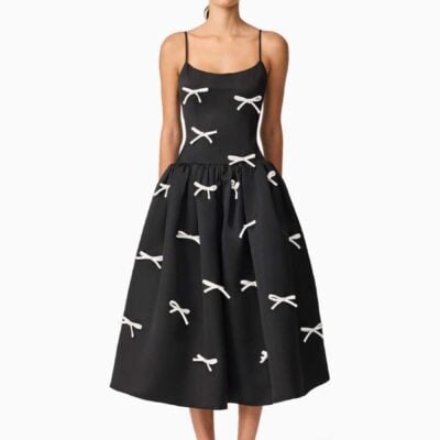 Elliatt Black Ursula A-Line Midi Dress