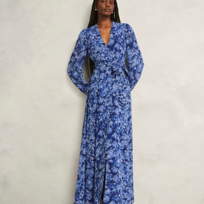 Hobbs Blue Thea Dress