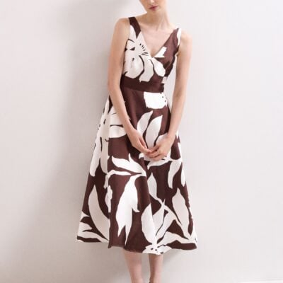 Phase Eight Brown Petite Delicia Dress